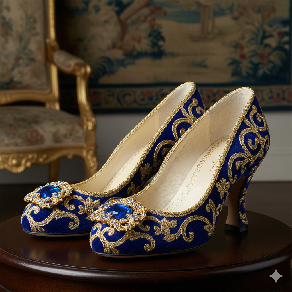 Sapatos de Corte 'Estilo Luiz XV'